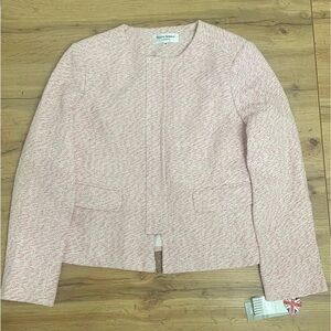 Helene Berman Light Pink Textured Blazer